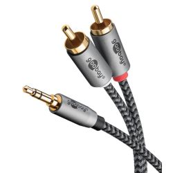 Goobay Plus Audioadapterkabel - 3,5-mm-Klinke zu Stereo-Cinch- (65285)