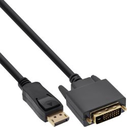 Kabel DisplayPort Stecker zu DVI Stecker 0.3m schwarz (17117)