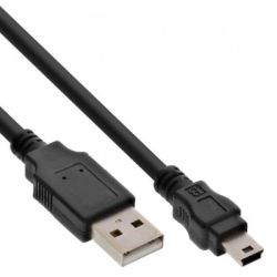 InLine USB 2.0 Mini-Kabel, USB A Stecker an Mini-B Stecker (5p (33107)