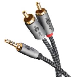 Goobay Plus Audioadapterkabel - 3,5-mm-Klinke zu Stereo-Cinch- (65288)