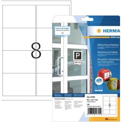 HERMA  Wetterfeste Imprägn.Etik.A4 20 Blatt 99.1x67.7 (10795)