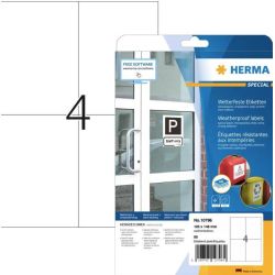 HERMA  Wetterfeste Imprägn.Etik.A4 20 Blatt 105x148 (10796)