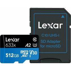 High-Performance microSDXC 512GB Speicherkarte (LSDMI512BB633A)