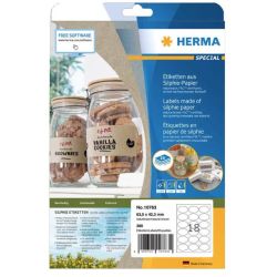 HERMA  Etiketten Silphie A4 20 Blatt 63.5x42.3 Oval (10763)