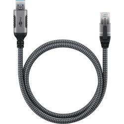 Ethernet-Kabel LAN-Adapter USB-C zu RJ45 7.5m grau (70753)