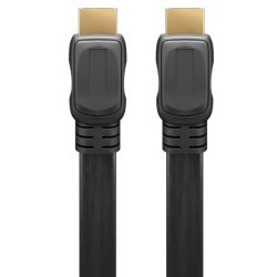 Goobay High-Speed-HDMI™-Flachkabel mit Ethernet (4K@60Hz), 1 (61277)