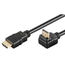 High-Speed-HDMI 90°-Kabel mit Ethernet (schwarz, 5 Meter) (61298)