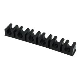 Schlauchklemmleiste schwarz für 13mm 6er-Pack (60013)