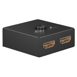 Manuelle HDMI-Umschaltbox 2 auf 1 (4K @ 30Hz), HDMI Switch (sc (58485)