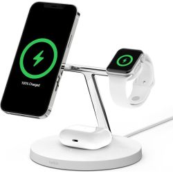 BoostCharge Pro 3-in-1 Wireless Charger weiß (WIZ009vfWH-APL)