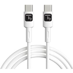 Techly Kabel USB 2.0 Typ C M/M weiß 1m (ICOC-MUSB20-C60W1)