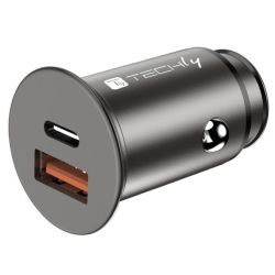 Techly Autoladegerät 5V 2p USB A USBC 38W (IUSB2-CAR5-AC38W)