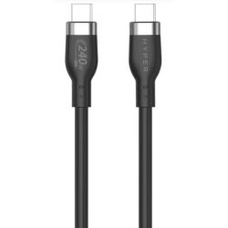 Hyper 1M Silicone 240W USB-C Charging Cable, Black (HJ4001BKGL)