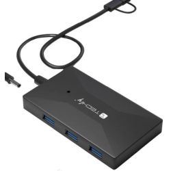 Techly Multi-Kartenleser und HUB USB-A/C (IUSB-CARD-AC582)