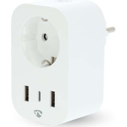 SmartLife Smart Stecker mit 3 USB-Ports weiß (WIFIP151FWT)