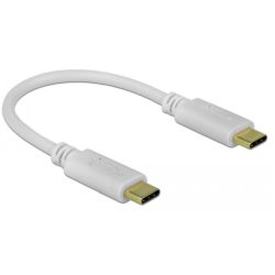 USB Ladekabel, USB-C Stecker > USB-C Stecker (weiß, 15cm, PD, (85357)
