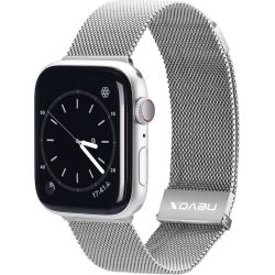 Milanaise-Armband silber für Apple Watch 42mm/44mm/45mm (2133)