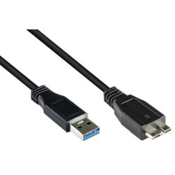 Good Connections USB3.0 Kabel A-Micro B schwarz 0,5m (2710-MB005)