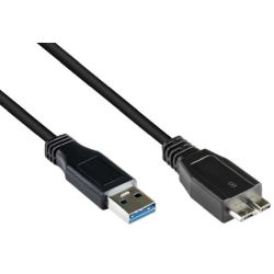 Good Connections USB3.0 Kabel A-Micro B schwarz 2m (2710-MB02)