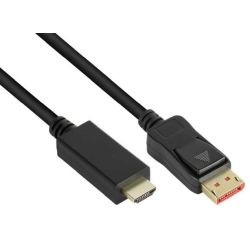 Good Connections Kabel DP1.4-St.-HDMI2.0-St. schwarz 1m (DP14-HDMI1)