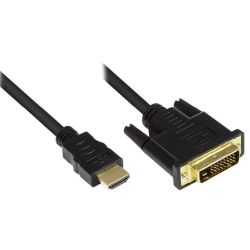 Good Connections Kabel HDMI-St.-DVI-D 24+1 St. schwarz 1m (GC-M0008)