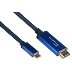 Good Connections Adapterkab SmaFLEX USB-C an HDMI blau  (4520-CSF015B)