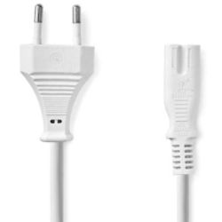Nedis Stromkabel | Euro Männlich | IEC-320-C7 | Gerade | Ge (CEGL11040WT20)