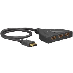 HDMI-Umschaltbox 3 auf 1 (4K @ 30Hz), HDMI Switch (schwarz, 58 (58487)