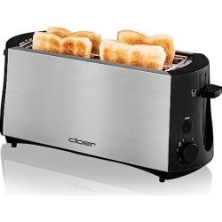 3719 Langschlitz-Toaster schwarz/silber (3719)