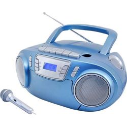 SCD 5800 CD-Player blau + Mikrofon (SCD5800BL)