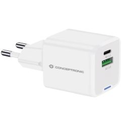 CONCEPTRONIC Ladegerät 2Port  20W,1xUSB-C,1xUSB-A   1.5m  (ALTHEA15W)