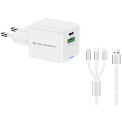 CONCEPTRONIC Ladegerät 2Port  33W,1xUSB-C,1xUSB-A +3-in-1 (ALTHEA16W)