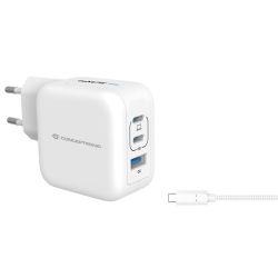 CONCEPTRONIC Ladegerät 3Port  67W,2xUSB-C,1xUSB-A   1.5m  (ALTHEA17W)