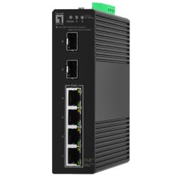 IGS Hilbert Industrial Railmount Gigabit Smart Switch (IGS-2106P)