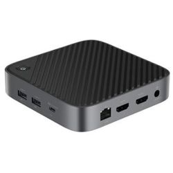 DELTACO USB-C Dockingstation 2xHDMI/RJ45/SD/3.5 VESA 65W (USBC-HDMI28)