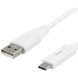 Deltaco USB-C zu USB Kabel 1m 3A weiß (USBC-1009M)