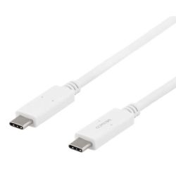 Deltaco USB-C zu USB-C Kabel 1m 5A weiß (USBC-1502M)