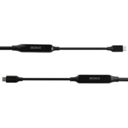 Deltaco USB-C zu USB-C Active Kabel 3m 3A schwarz (1902002)