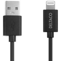 Deltaco USB zu Lightning Kabel 1m MFi schwarz (IPLH-411)