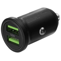 Deltaco KFZ-Ladegerät 36W 2x USB schwarz (USB-CAR128)