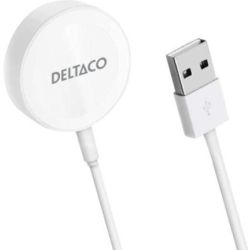 DELTACO Apple Watch Ladegerät USB 1m weiß (AWC-100)