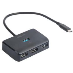 DELTACO USB-C Hub 4x USB 5 Gbit/s schwarz (USBC-HUB203)