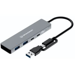 GRAUGEAR 10Gbps USB-HUB 4x USB 3.2, 2x Type-C und 2x T (G-HUB2C2A-10G)