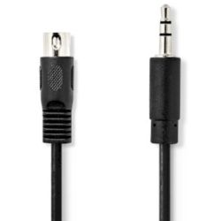 DIN-Audio-Kabel | DIN 5-Pin Stecker | 3.5 mm Stecker | (CAGL20100BK10)
