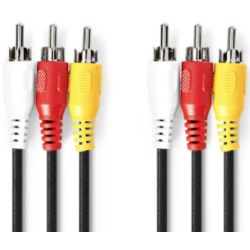 Composite-Videokabel | 3x Cinch-Stecker | 3x Cinch-Ste (CVGL24300BK15)