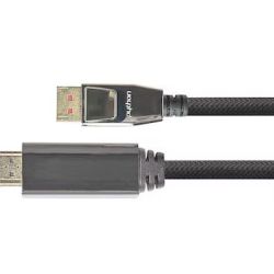 Python Python DisplayPort 1.4 an HDMI 2.0 Kabel Nylong. schwarz 2m (GC-M0217)