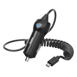 Hama KFZ Ladekabel microUSB sw (201608)