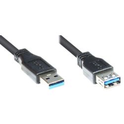 Good Connections USB3.0 Kabel A-St.-A-Bu. schwarz 1m (2711-S01)