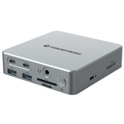 CONCEPTRONIC Dock USB-C->2xHDMI,2xUSB-C,4xUSB-A,DP,GbE LAN (DONN25G)