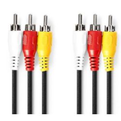 Composite-Videokabel | 3x Cinch-Stecker | 3x Cinch-Ste (CVGL24300BK20)